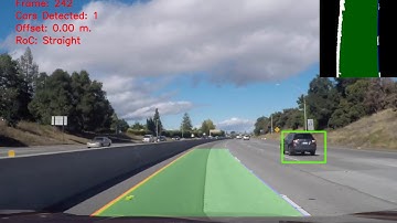 Vehicle & Lane Detection using OpenCV/LeNet-5 - Video 2