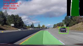 Vehicle & Lane Detection using OpenCV/LeNet-5 - Video 2