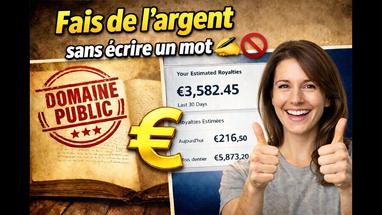 Gagner de l'argent passif sur Amazon KDP avec des livres du domaine public ⭐