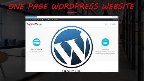 How to Create a One page website for free using OnePress Theme