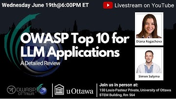 OWASP Ottawa June 2024: OWASP Top 10 for LLM Applications