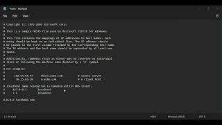 How to Modify hosts file in Windows