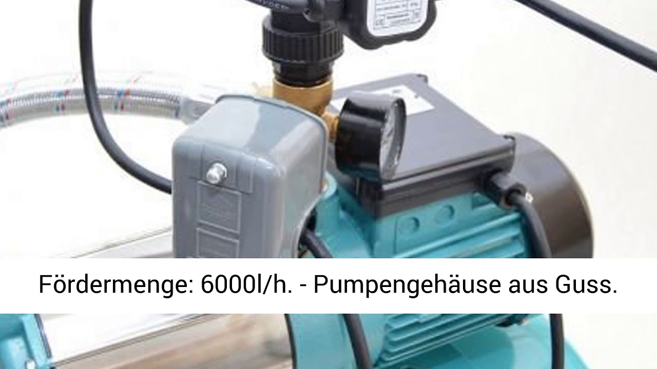 Hauswasserwerk 100 Liter + Pumpe 1300Watt Pumpensteuerung