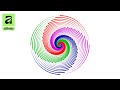 color Full Spiral Design With Affinity Node Tool (A)
