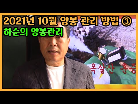 2021년 10월 하순 양봉관리 방법