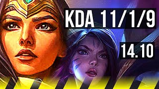 SIVIR & Pyke vs KAI'SA & Poppy (ADC) | 11/1/9, Legendary | EUW Diamond | 14.10