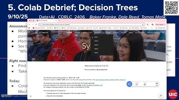 09-10 UIC Data+AI Class: Colab & Gemini Debrief, Decision Trees intro