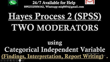 Additive Moderation in SPSS | Hayes Process 2 | Two Moderators | Moderation Interpretation & Report