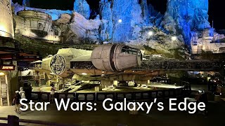 Our Full Tour of Star Wars Galaxy's Edge at Hollywood Studios | Nighttime at Hollywood Studios