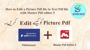 How to edit a Picture Pdf file to text Pdf file with Master Pdf editor 5
