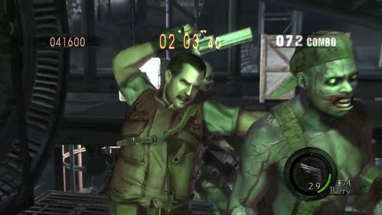 Resident Evil 5 Mercenaries Reunion - Solo - Experimental Facility - 653,308 (Barry)