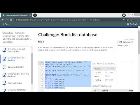 How to do Challenge: Book list database | SQL | An Nguyen