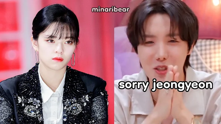 why jhope is *sorry* to jeongyeon...