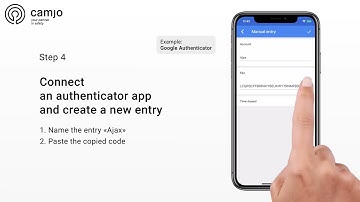 CAMJO How to enable two factor authentication 2FA in an Ajax app