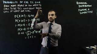 Binomial Distribution Finding A Sample Size Youtube
