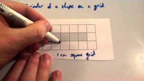 Perimeter of shape on a grid - Corbettmaths