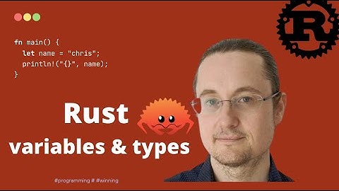 [2] Rust language variables and types course #rust #rustlang #variables #beginners