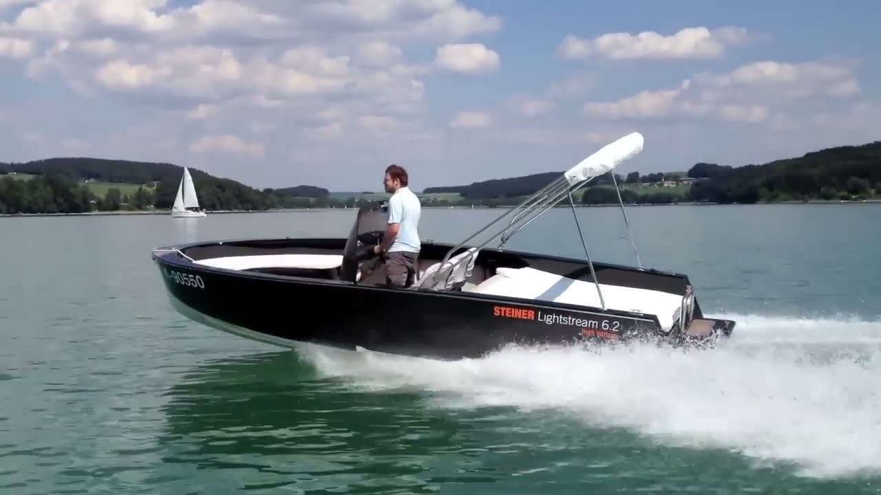 Steiner Lightstream 120kW more than 70 km/h fast electric boat YouTube