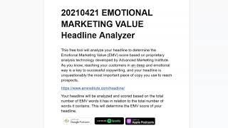 20210421 EMOTIONAL MARKETING VALUE Headline Analyzer