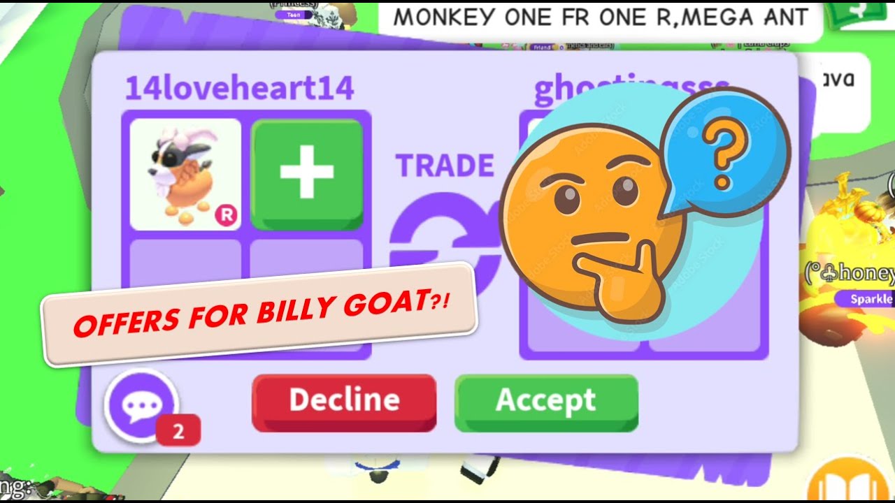 Billy Goat, Trade Roblox Adopt Me Items