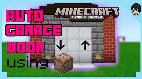 [MCPE] How to make GARAGE DOOR Using COMMAND BLOCK | Minecraft pe