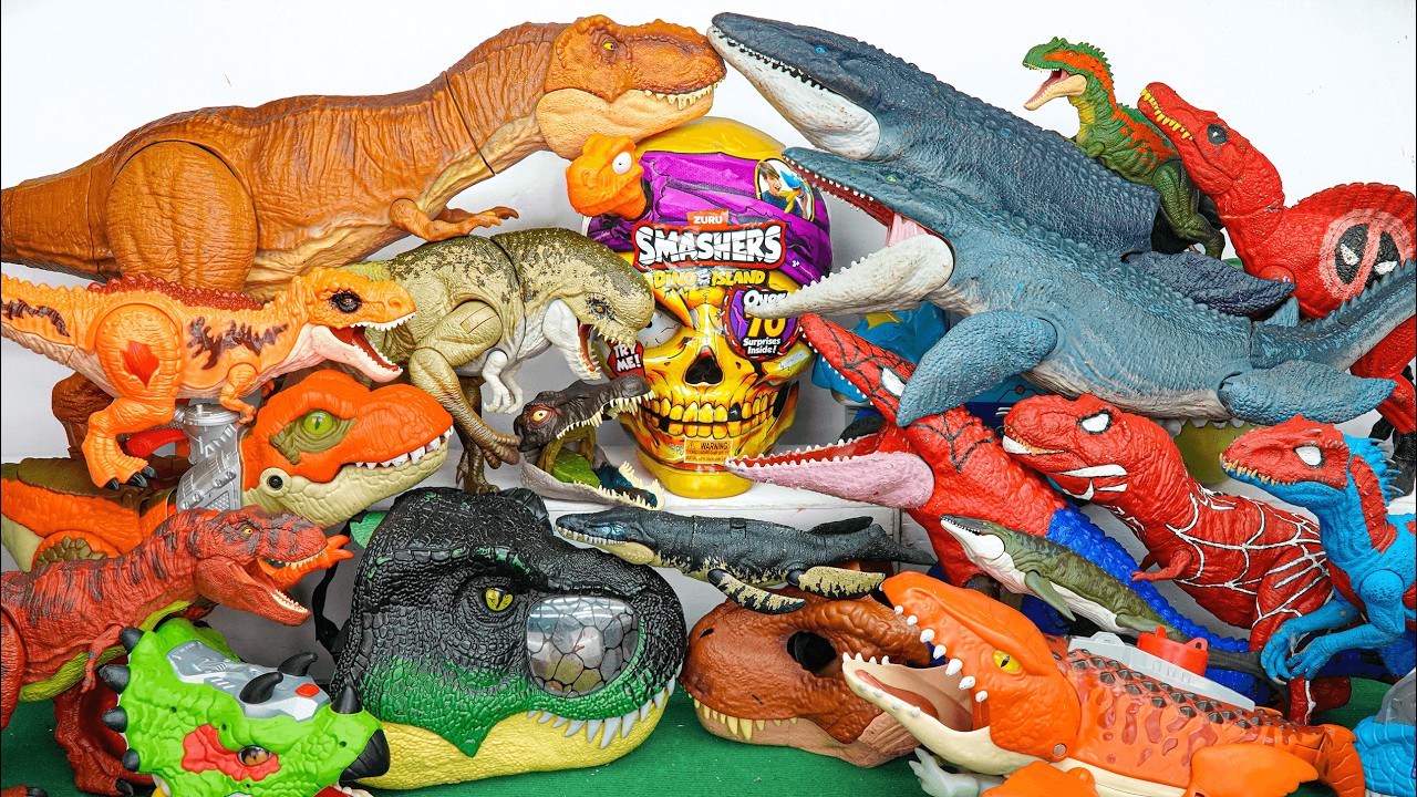 Jurassic World Unboxing Review | Mosasaurus Distortus Rex T-rex