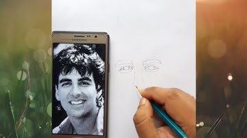 How to draw Akshay Kumar Step by Step || full sketch outline tutorial for beginners || free hand dra
