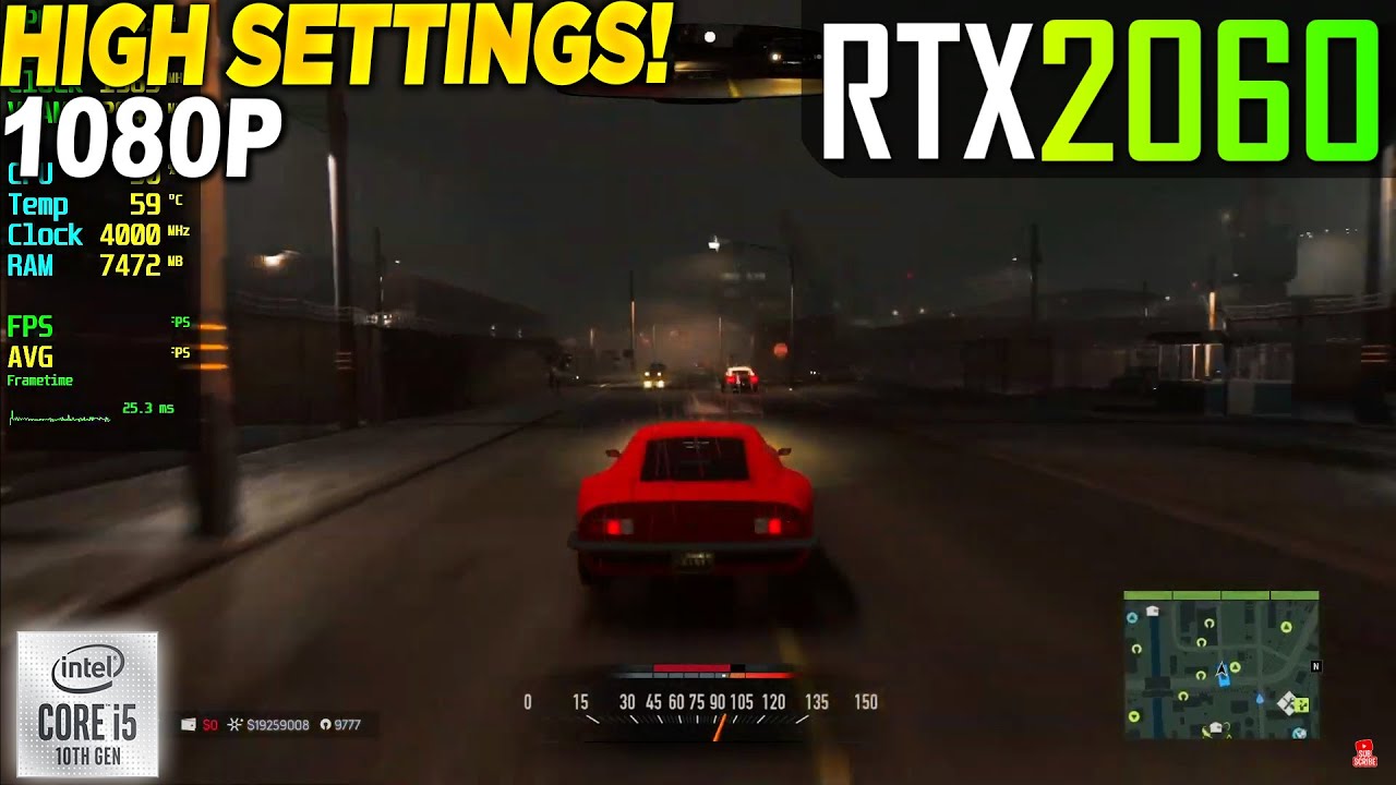 Mafia 3 RTX 2060 - 1080p High,