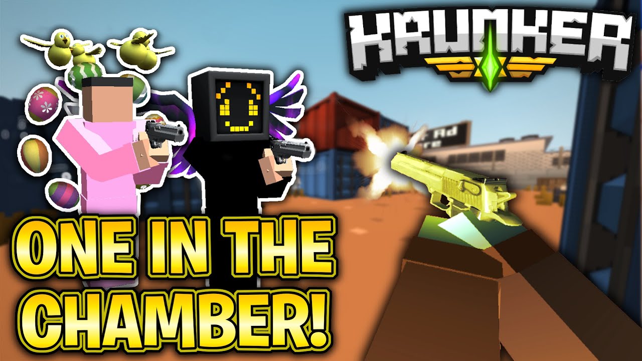ONE IN THE CHAMBER in KRUNKER! NEW GAME MODE! (INSANE!)