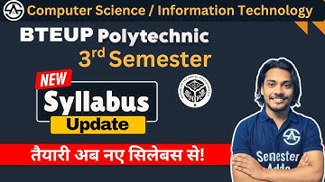 BTEUP New Syllabus Update | Computer Science | Information Technology