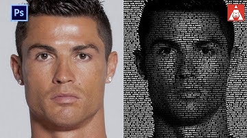 Photoshop Tutorial - How To Create Text Portrait