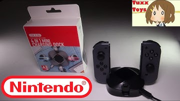 Joy Con Charging Dock for Nintendo Switch, Docking Station Charges up to 4 Switch Joy-Cons