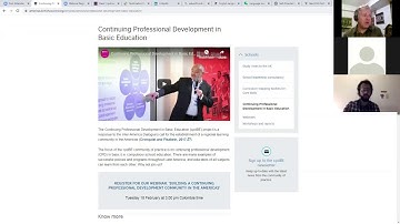 Webinar: Building a continuing professional development community in the Americas | Part 1
