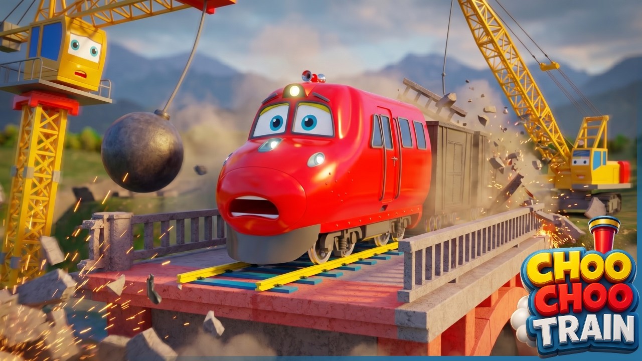 Choo Choo Train Gets TRAPPED on Broken Bridge! 🚂😱 - YouTube