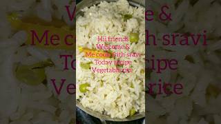 easy & Quick testy vegetable rice ??sravicooking