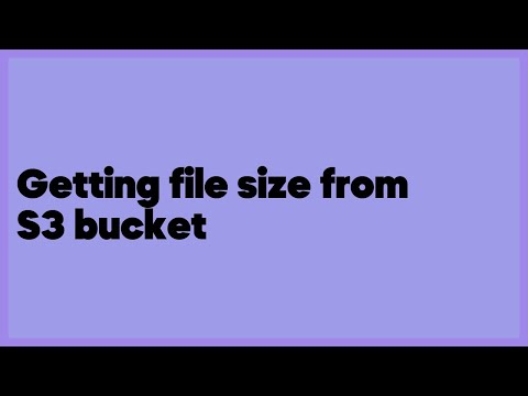 Getting file size from S3 bucket  (3 answers)
