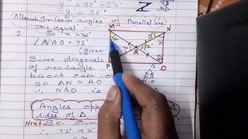 Finding the missing angles of rectangle