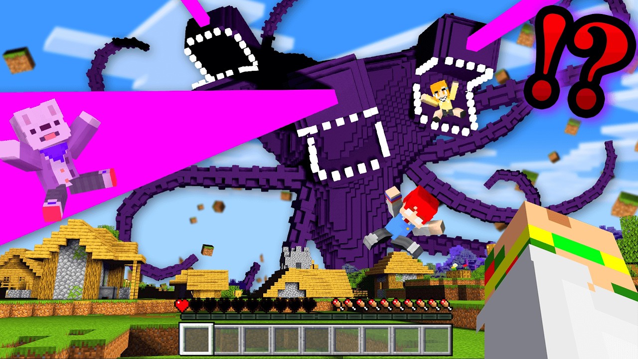 【喰われる⁉】最強のチート級ボス『ウィザーストーム』を倒して世界を救うマインクラフト！😱💥💀【まいくら・Minecraft】よろずや🍭