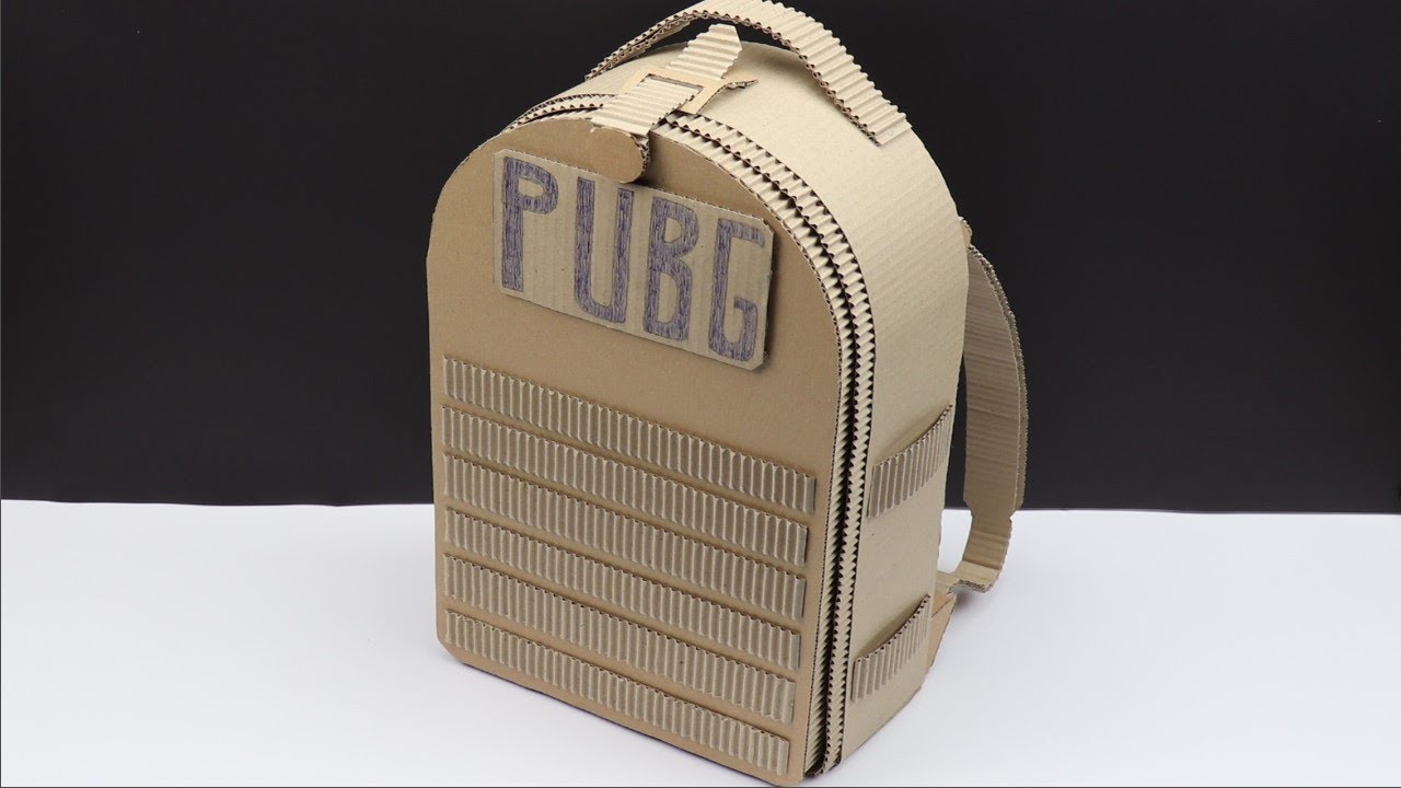 Diy  How To Make PUGB Level 3 Backpack From Cardboard At Home