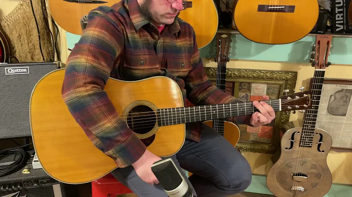 1937/1950s Martin D-28 dreadnought guitar