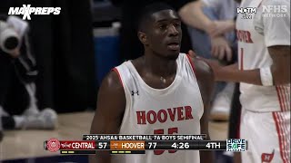 HIGHLIGHTS: 4-star Tennessee signee DeWayne Brown dominates for Hoover in Alabama 7A semifinals 🏀