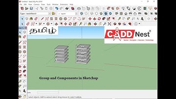 Group and Components in Sketchup தமிழ் -CADD Nest