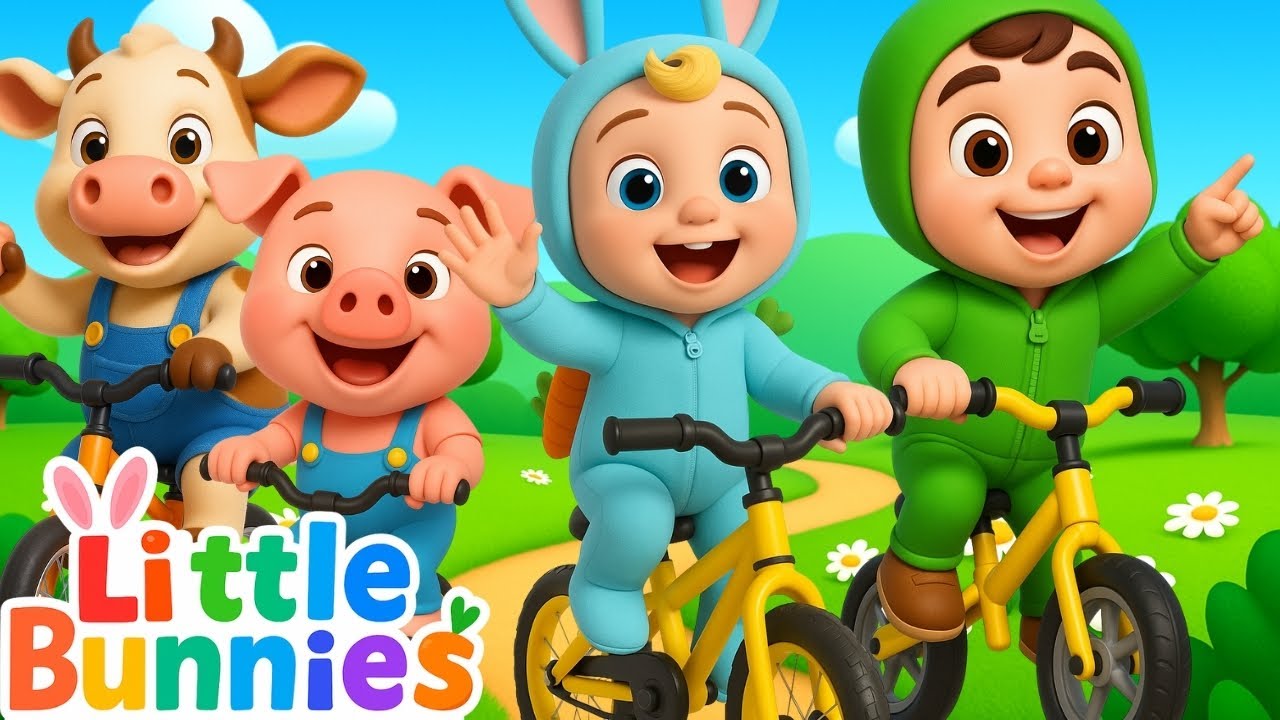 Move with me | Bicycle adventure with milo bunny | Little Bunnies