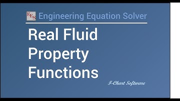 Real Fluid Properties