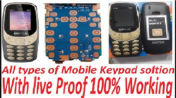 Any Mobile Phone keypad number keys 1234567890 do not work problem solution Tutorial#