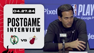 Erik Spoelstra Postgame Interview | Boston Celtics vs. Miami HEAT | April 27, 2024