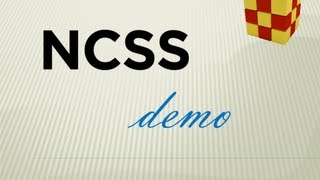NCSS Statistical Software (Product Demo)