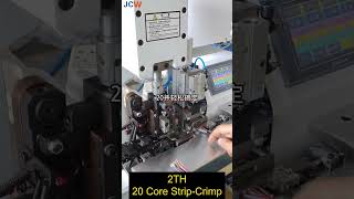 JCW-2TH | 20 Cores Multi-conductor Cable Stripping & Crimping Machinee