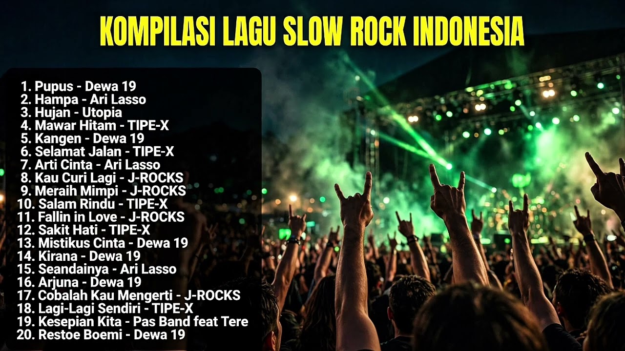 Kompilasi Lagu Rock Indonesia | DEWA | PAS BAND | TIPE X
