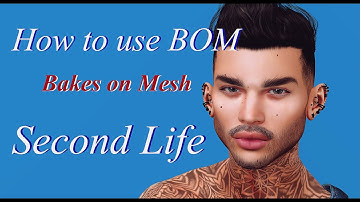 How to use BOM ( Bakes on Mesh) Second Life  #secondlife #SL #セカンドライフ